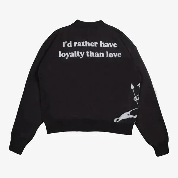 Oversized Knit “Love Arrow”