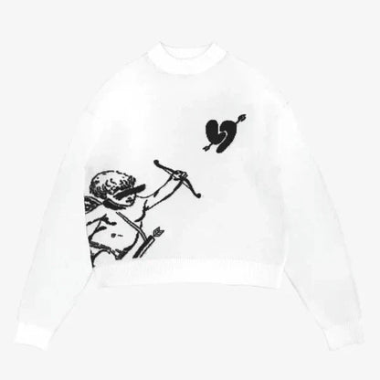 Oversized Knit “Love Arrow”